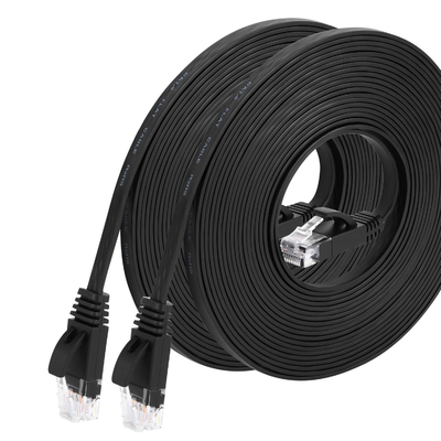Bloßes kupfernes flaches Kabel des Ethernet-Cat6, 50Ft UTP Lan Cable For Ethernet