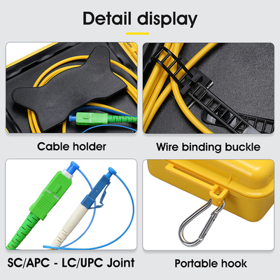 SC/APC-LC/UPC 2km des Faser-Optik-OTDR Faser-Ringe Produkteinführungs-Kabel-Kasten-1310/1550nm