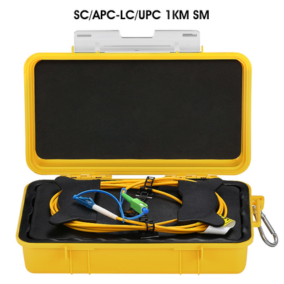 SC/APC-LC/UPC 2km des Faser-Optik-OTDR Faser-Ringe Produkteinführungs-Kabel-Kasten-1310/1550nm